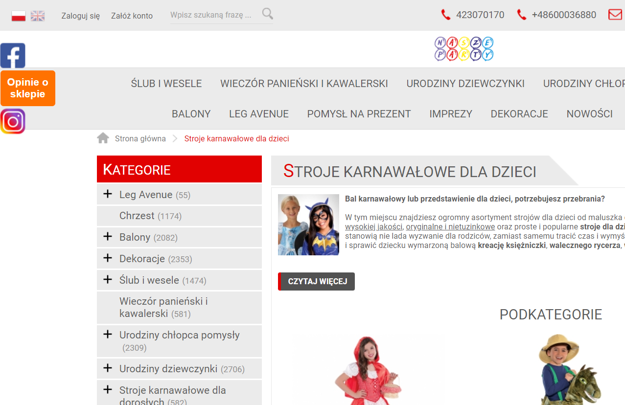 Strój karnawałowy dla dziewczynki